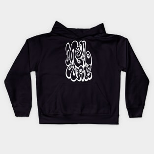 Melbourne lettering - Black and White Chalkboard Kids Hoodie